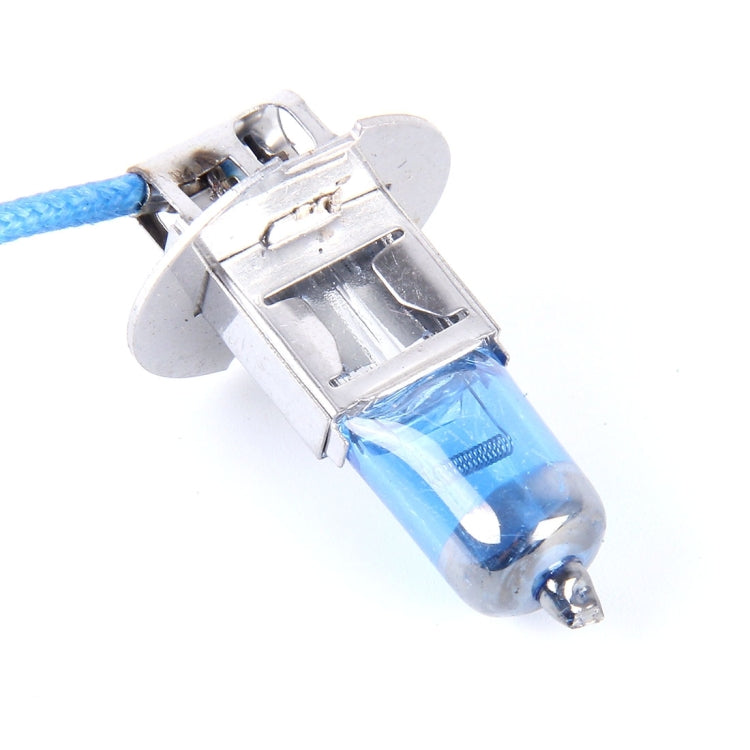 2 PCS H3  Halogen Head Lamp 12V 100W 2400 LM 5000K Warm White Light - Halogen Lights by PMC TechLife | Online Shopping South Africa | PMC TechLife | Buy Now Pay Later Mobicred