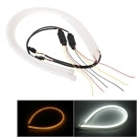 2 PCS 12V Car Daytime Running Lights Soft Article Lamp, White + Yellow Light, Length: 85cm - Running Lights by PMC TechLife | Online Shopping South Africa | PMC TechLife | Buy Now Pay Later Mobicred