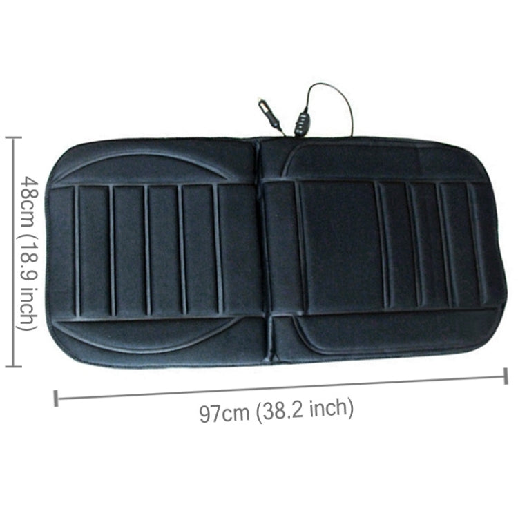 12V Winter Warmer Car Seat Electrical Heating Cushion Pad(Black) - Seat Accessories by PMC Jewellery | Online Shopping South Africa | PMC Jewellery | Buy Now Pay Later Mobicred