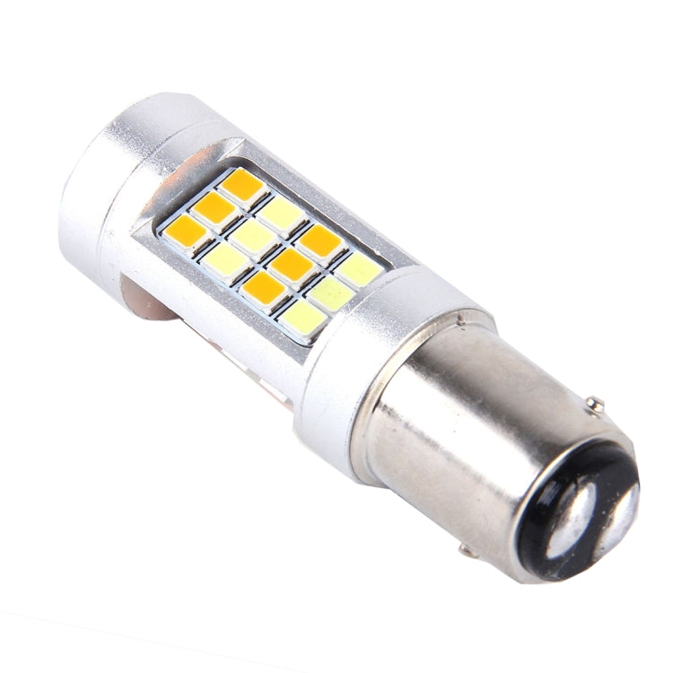 2 PCS 1157 10W 1000 LM 6000K White + Yellow Light Turn Signal Light with 42 SMD-2835-LED Lamps And Len. DC 12-24V - Arrow Turn Lights by PMC Jewellery | Online Shopping South Africa | PMC Jewellery | Buy Now Pay Later Mobicred