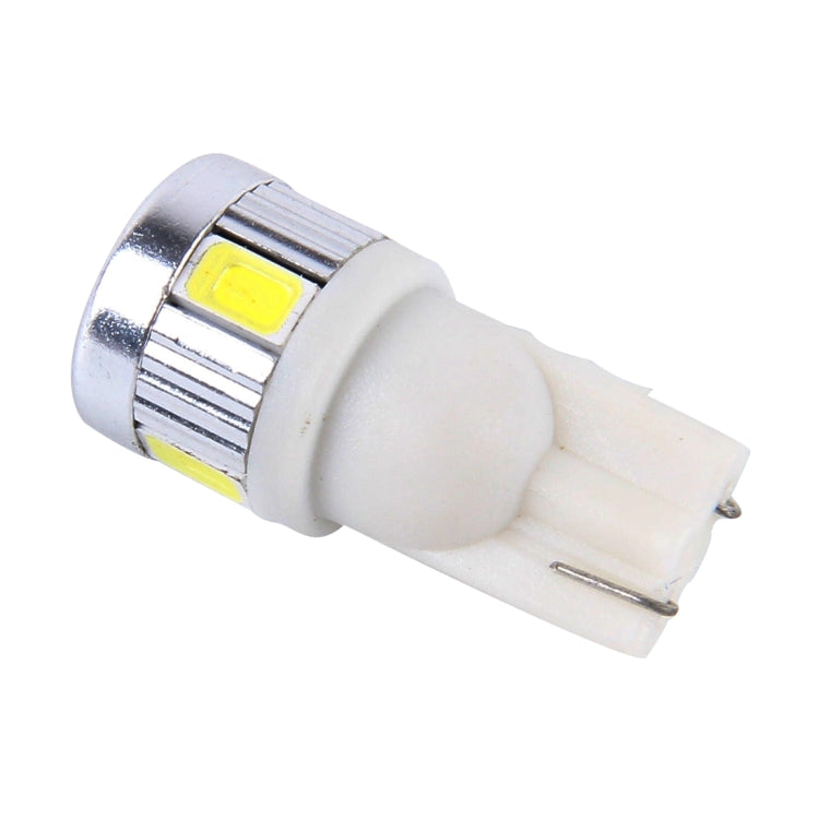 2PCS T10 3W SMD 5630 6 LED Car Clearance Lights Lamp, DC 12V(White Light) - Clearance Lights by PMC Jewellery | Online Shopping South Africa | PMC Jewellery | Buy Now Pay Later Mobicred