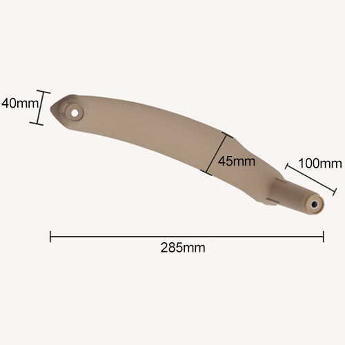 Car Interior Left Handle Inner Door Armrest Panel Pull 51416969401 for BMW X5 / X6, Left Drive(Brown) - Door Handles by PMC TechLife | Online Shopping South Africa | PMC TechLife | Buy Now Pay Later Mobicred