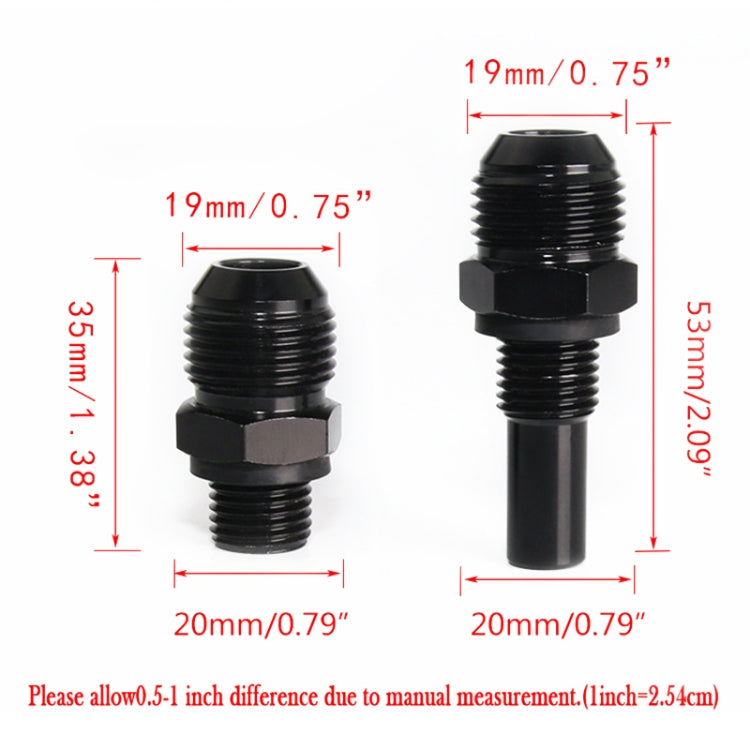 2 PCS Car Transmission Oil Cooler Adapters  AN8-1/4NPS Threaded Joints - Engine Repair Tools by PMC TechLife | Online Shopping South Africa | PMC TechLife | Buy Now Pay Later Mobicred
