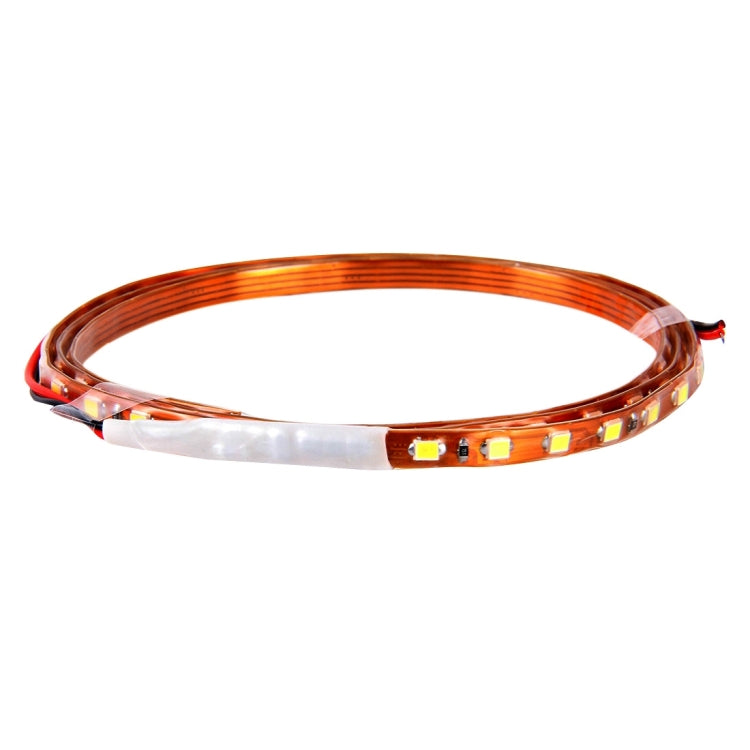 5 PCS Flow Style 45 LED 3528 SMD Waterproof Flexible Car Strip Light for Car Decoration, DC 12V, Length: 90cm(White Light) - Decorative Lights by PMC Jewellery | Online Shopping South Africa | PMC Jewellery | Buy Now Pay Later Mobicred