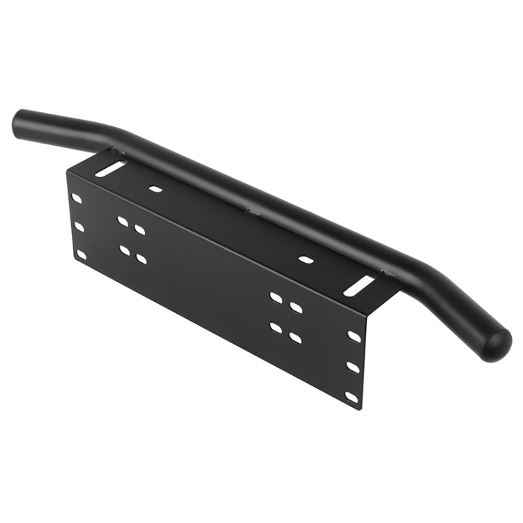 Universal License Plate Bumper Frame for Off-Road Jeep LED Work Light Bar Mounting Bracket with Front Bucket(Black) - License Plate Covers & Frames by PMC Jewellery | Online Shopping South Africa | PMC Jewellery | Buy Now Pay Later Mobicred