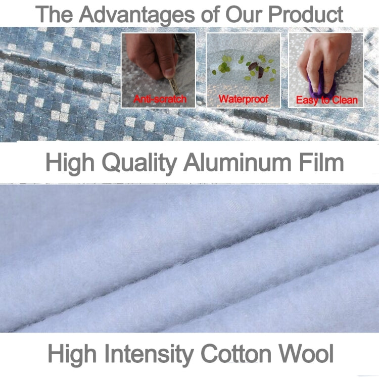 Aluminum Film PEVA Cotton Wool Anti-Dust Waterproof Sunproof Anti-frozen Anti-scratch Heat Dissipation SUV Car Cover with Warning Strips, Fits Cars up to 4.8m(187 inch) in Length - Aluminum Film PEVA by PMC Jewellery | Online Shopping South Africa | PMC Jewellery | Buy Now Pay Later Mobicred