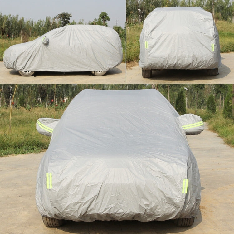 Oxford Cloth Anti-Dust Waterproof Sunproof Flame Retardant Breathable Indoor Outdoor Full Car Cover Sun UV Snow Dust Resistant Protection SUV Car Cover with Warning Strips, Fits Cars up to 4.7m(183 inch) in Length - PE Material by PMC Jewellery | Online Shopping South Africa | PMC Jewellery | Buy Now Pay Later Mobicred