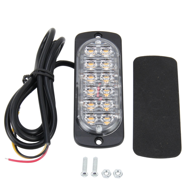 DC 12V-24V 2W 12LEDs SMD-2835 Lamps 17 Flash Patterns 3 Lines Car Flash Lamp Waterproof Car Truck Emergency Strobe Flash Warning Light, Cable Length: 90cm - Warning Lights by PMC Jewellery | Online Shopping South Africa | PMC Jewellery | Buy Now Pay Later Mobicred