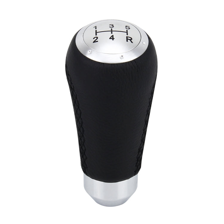 Universal Car Modified Shifter Black Leather Lever Manual 5-Speed Gear Shift Knob - Shift Knob by PMC TechLife | Online Shopping South Africa | PMC TechLife | Buy Now Pay Later Mobicred