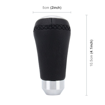 Universal Car Modified Shifter Black Leather Lever Manual 5-Speed Gear Shift Knob - Shift Knob by PMC Jewellery | Online Shopping South Africa | PMC Jewellery | Buy Now Pay Later Mobicred