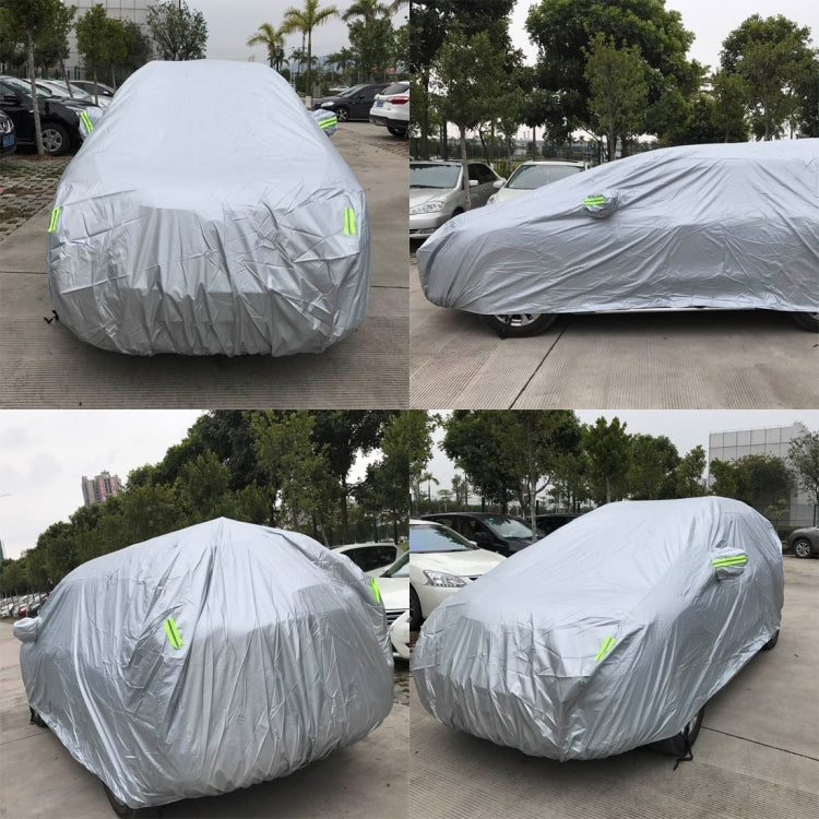 Outdoor Universal Anti-Dust Sunproof SUV Car Cover with Warning Strips, Fits Cars up to 5.3m(207 Inches) In Length - PE Material by PMC Jewellery | Online Shopping South Africa | PMC Jewellery | Buy Now Pay Later Mobicred