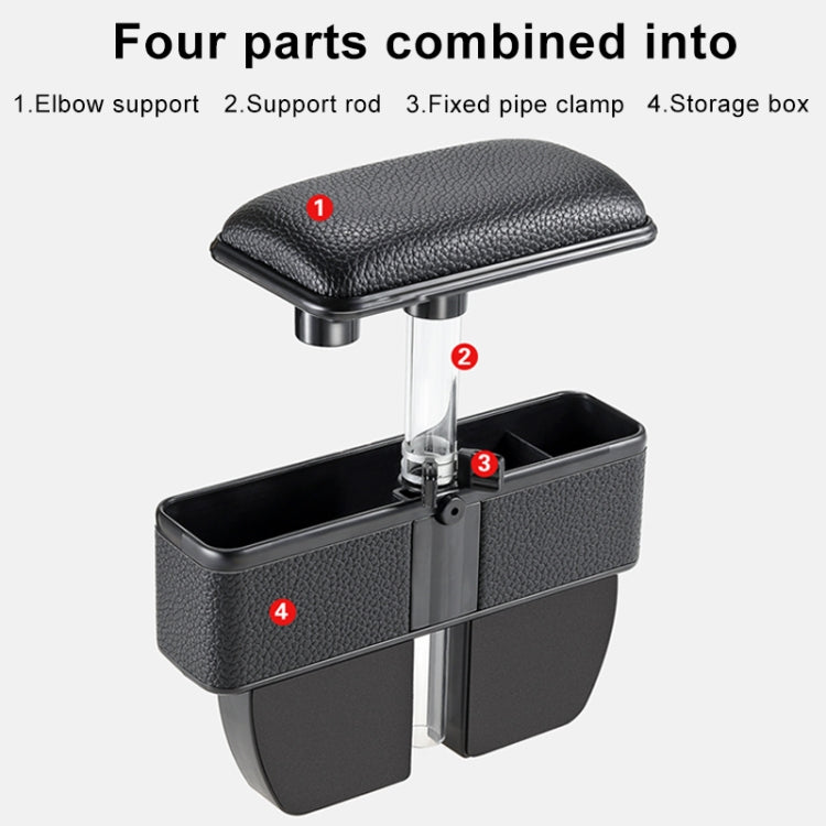 Universal Car Multi-functional Console Side Pocket Seat Gap Side Storage Box with Elbow Support Pad (Brown) - Stowing Tidying by PMC TechLife | Online Shopping South Africa | PMC TechLife | Buy Now Pay Later Mobicred
