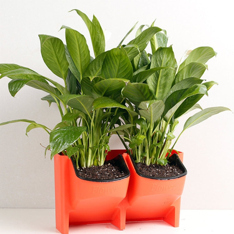 PP Planter Flower Pot Wall Hanging Garden Hanging Stackable Garden Supplies(Red) - Flower Pots & Planters by PMc TechLife | Online Shopping South Africa | PMc TechLife | Buy Now Pay Later Mobicred
