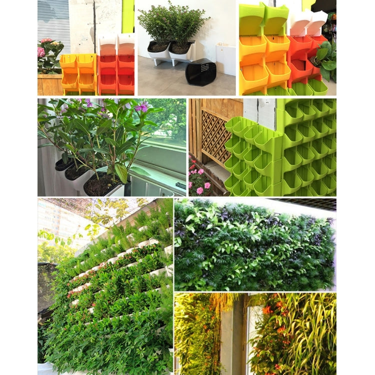 PP Planter Flower Pot Wall Hanging Garden Hanging Stackable Garden Supplies(Red) - Flower Pots & Planters by PMc TechLife | Online Shopping South Africa | PMc TechLife | Buy Now Pay Later Mobicred