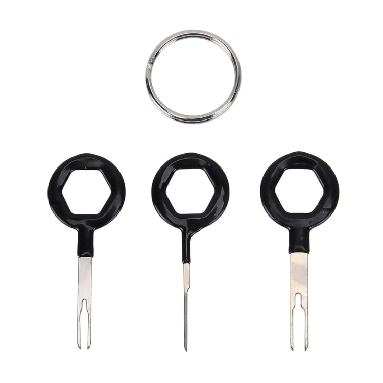 3 PCS Auto Car Rubberized Plug Circuit Board Wire Harness Terminal Extraction Pick Connector Crimp Pin Back Needle Remove Tool (Black) - Booster Cable & Clip by PMC TechLife | Online Shopping South Africa | PMC TechLife | Buy Now Pay Later Mobicred