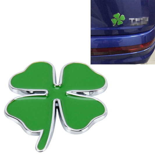 Four Leaf Clover Herb Luck Symbol Badge Emblem Labeling Sticker Styling Car Dashboard  Decoration, Size: 7.5*6cm - 3D Metal Sticker by PMC Jewellery | Online Shopping South Africa | PMC Jewellery