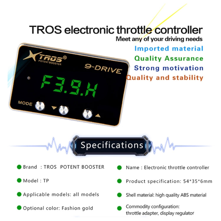 TROS TP 9-Drive Electronic Throttle Controller for Toyota Hilux 2016-2020 - Car Modification by TROS | Online Shopping South Africa | PMC Jewellery | Buy Now Pay Later Mobicred