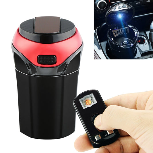 2 in 1 Universal Car Detachable Electronic Cigarette Lighter + Trash Rubbish Bin Ashtray(Red) - Ashtrays by PMC Jewellery | Online Shopping South Africa | PMC Jewellery | Buy Now Pay Later Mobicred