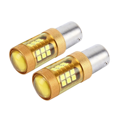 2 PCS 1156/BAU15S 10W 1000 LM Car Turn Lights with 28 SMD-3030 LED Lamps, DC 12V(Gold Light) - Arrow Turn Lights by PMC Jewellery | Online Shopping South Africa | PMC Jewellery | Buy Now Pay Later Mobicred