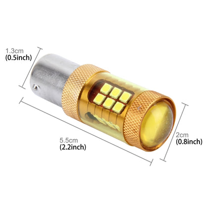 2 PCS 1156/BAU15S 10W 1000 LM Car Turn Lights with 28 SMD-3030 LED Lamps, DC 12V(Gold Light) - Arrow Turn Lights by PMC Jewellery | Online Shopping South Africa | PMC Jewellery | Buy Now Pay Later Mobicred