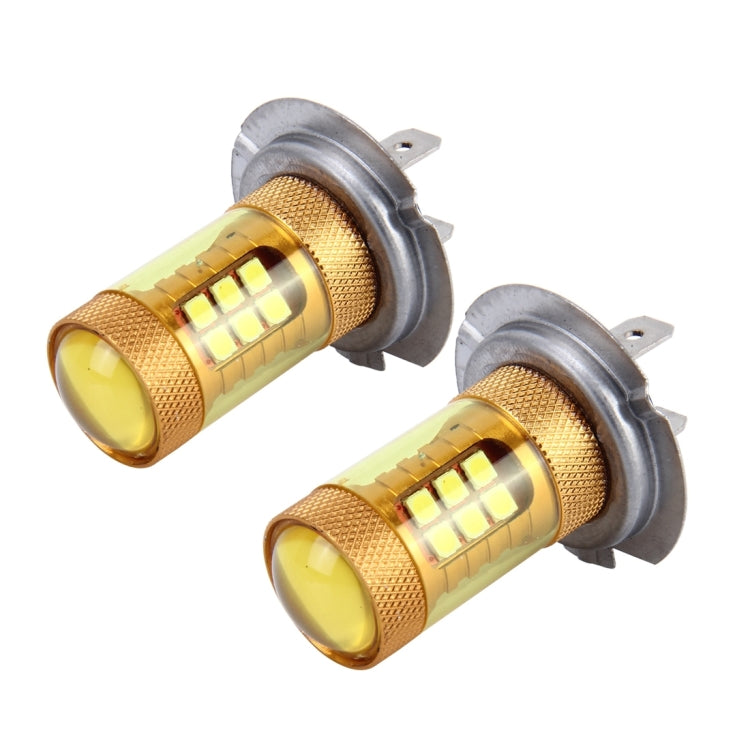 2 PCS H7 10W 1000 LM Car Fog Lights with 28 SMD-3030 LED Lamps, DC 12V(Gold Light) - Fog / Driving Lights by PMC Jewellery | Online Shopping South Africa | PMC Jewellery | Buy Now Pay Later Mobicred