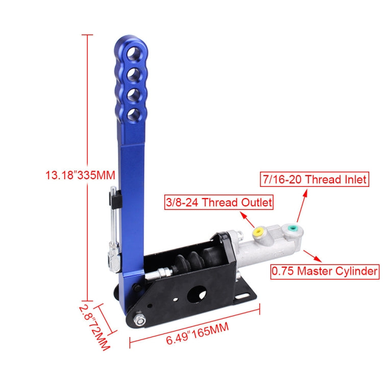Car Modification Triangle Racing Hydraulic Drift Handbrake(Black) - Brake System by PMC TechLife | Online Shopping South Africa | PMC TechLife | Buy Now Pay Later Mobicred