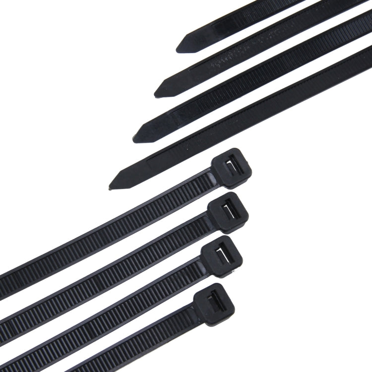 100pcs /Pack 8mm*200mm Nylon Cable Ties(Black) - Booster Cable & Clip by PMC TechLife | Online Shopping South Africa | PMC TechLife
