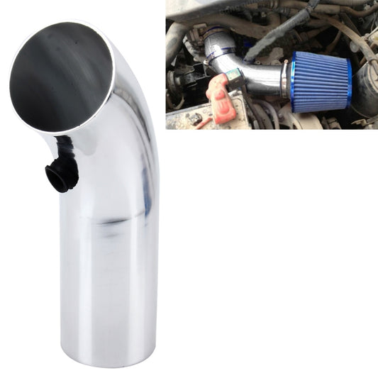 Universal  Air Intake Pipe Super Power Flow Air Intakes Short Cold Racing Aluminium Air Intake Pipe Hose with Cone Filter Kit System (Silver) - Air Intake System by PMC Jewellery | Online Shopping South Africa | PMC Jewellery