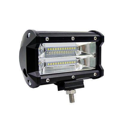 5 inch 18W 24 LED Waterproof IP67 Two Bar Modified Off-road Lights Spotlight Light Car Work Lights, DC 9-48V(White Light) - Work Lights by PMC Jewellery | Online Shopping South Africa | PMC Jewellery | Buy Now Pay Later Mobicred