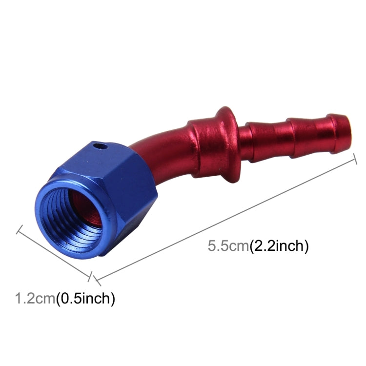 Pipe Joints 45 Degree Swivel Oil Fuel Fitting Adaptor Oil Cooler Hose Fitting Aluminum Alloy AN4 Fitting Car Auto Accessories - Engine Fittings by PMC Jewellery | Online Shopping South Africa | PMC Jewellery