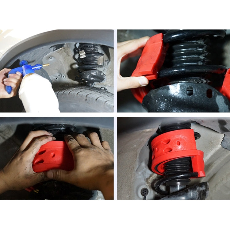 2pcs Car Auto F Type Shock Absorber Spring Bumper Power Cushion Buffer, Spring Spacing: 12mm, Spring Thickness: 15mm, Spring Diameter: 120mm(Red) - Power Cushion by PMC TechLife | Online Shopping South Africa | PMC TechLife | Buy Now Pay Later Mobicred