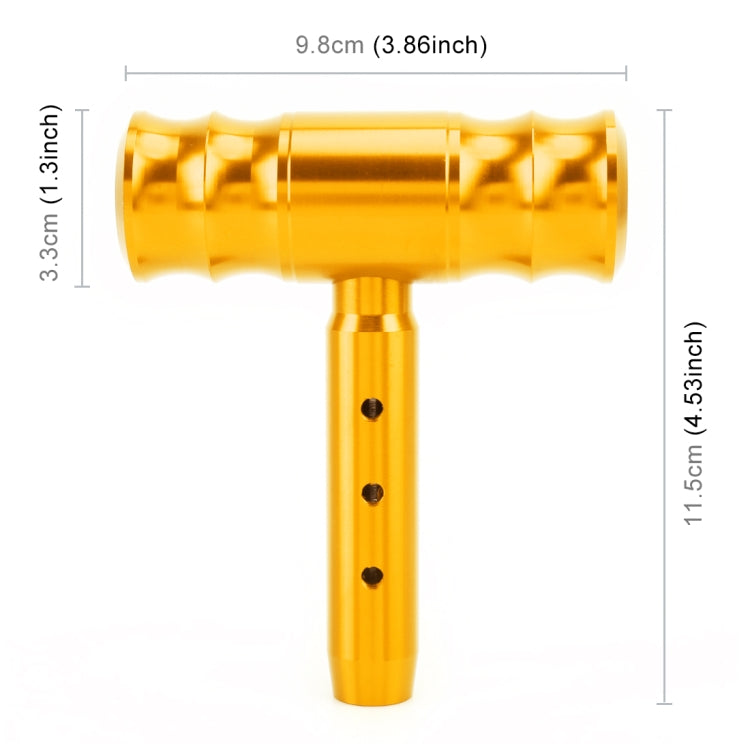 Universal Car Thread T-shaped Gear Head Gear Shift Knob(Gold) - Shift Knob by PMC TechLife | Online Shopping South Africa | PMC TechLife | Buy Now Pay Later Mobicred