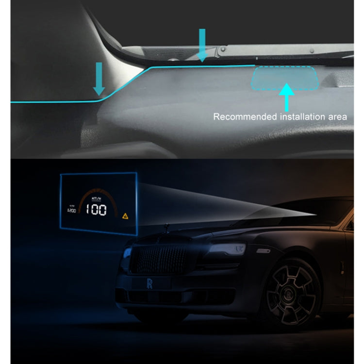 V13 4.5 inch Universal Car OBD HUD Vehicle-mounted Head Up Display - Head Up Display System by PMC TechLife | Online Shopping South Africa | PMC TechLife | Buy Now Pay Later Mobicred