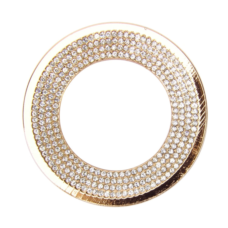 Car Aluminum Steering Wheel Decoration Ring with Diamonds For Volkswagen(Gold) - Decoration Rings by PMC Jewellery | Online Shopping South Africa | PMC Jewellery | Buy Now Pay Later Mobicred