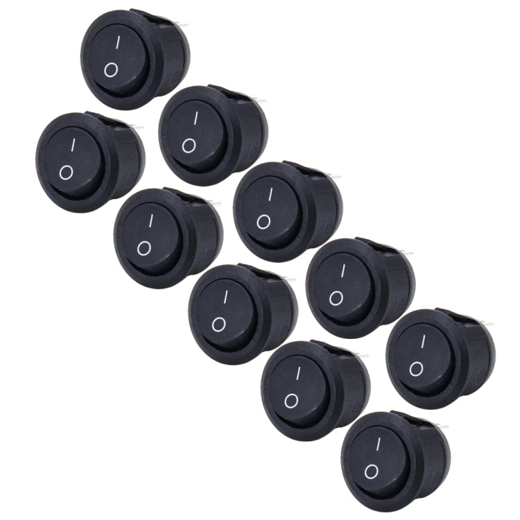 10 PCS Car Auto Universal DIY 3 Pin Round Cap OFF- ON Push Button - Car Switches by PMC TechLife | Online Shopping South Africa | PMC TechLife | Buy Now Pay Later Mobicred