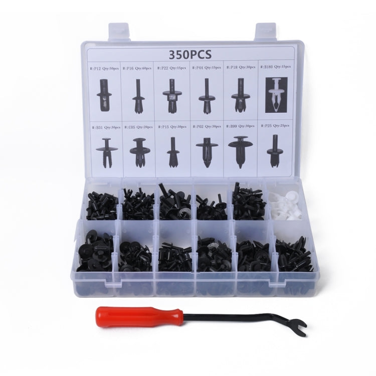 350 PCS Universal Car Retainer Clips Assortment Car Panel Trim Plastic Fasteners Rivet Clips Set - Nuts & Bolts by PMC TechLife | Online Shopping South Africa | PMC TechLife | Buy Now Pay Later Mobicred
