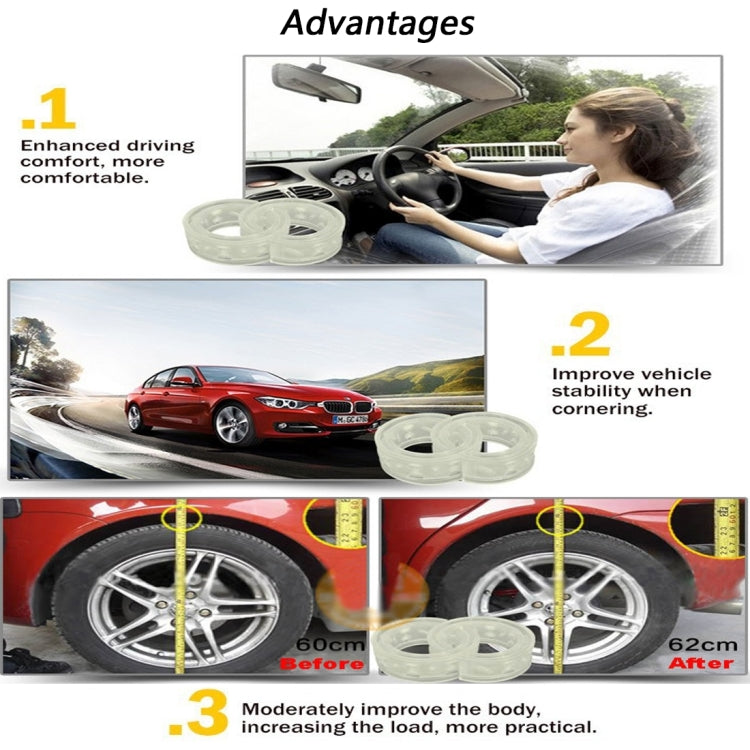 2 PCS Car Auto B+ Type Shock Absorber Spring Bumper Power Cushion Buffer, Spring Spacing: 38mm, Colloid Height: 72mm - Power Cushion by PMC TechLife | Online Shopping South Africa | PMC TechLife | Buy Now Pay Later Mobicred