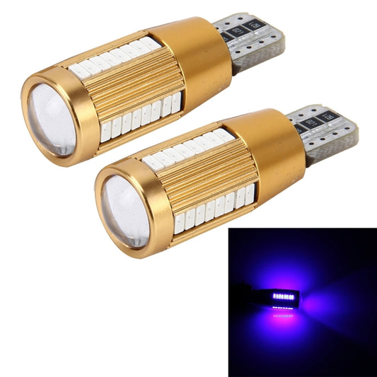 2 PCS T10 2W Constant Current Car Clearance Light with 38 SMD-3014 Lamps, DC 12-16V(Blue Light) - Clearance Lights by PMC Jewellery | Online Shopping South Africa | PMC Jewellery | Buy Now Pay Later Mobicred