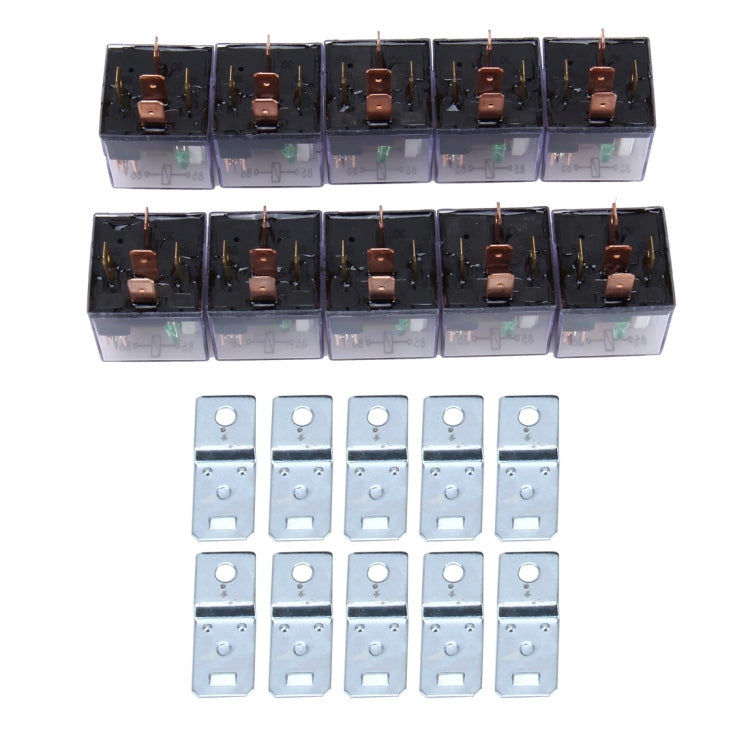 10 PCS JD-1914 80 AMP 12V Waterproof Car Auto Five Plugs Relay with Warning Light - free shipping - PMC TechLife - Order now!