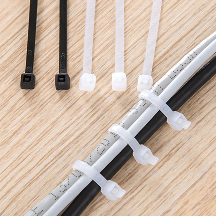 250pcs /Pack 5mm*300mm Nylon Cable Ties(White) - Booster Cable & Clip by PMC TechLife | Online Shopping South Africa | PMC TechLife | Buy Now Pay Later Mobicred