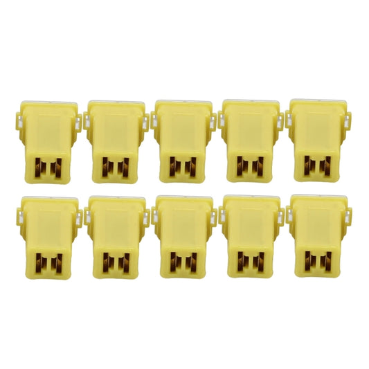 10 PCS Vehicle Car Plastic Shell Straight Female Terminal Push in Blade Cartridge PAL Fuse 60Amp 32V - Fuse by PMC Jewellery | Online Shopping South Africa | PMC Jewellery