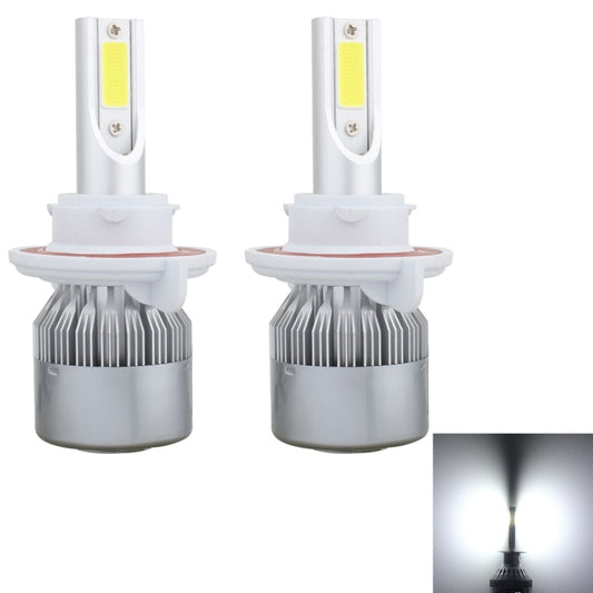 2 PCS  H13 18W 1800 LM 6000K IP68 Canbus Constant Current Car LED Headlight with 2 COB Lamps, DC 9-36V(White Light) - LED Headlamps by PMC Jewellery | Online Shopping South Africa | PMC Jewellery | Buy Now Pay Later Mobicred