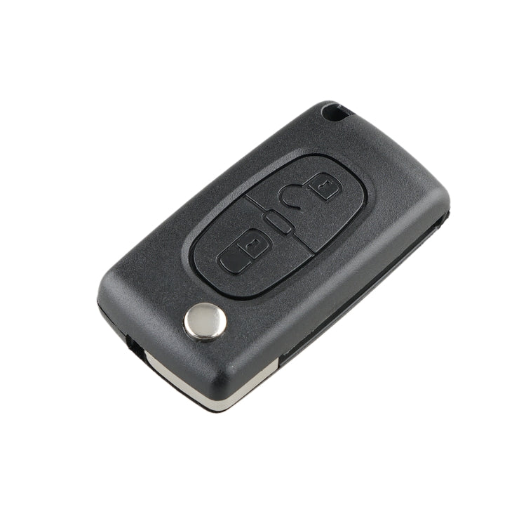 For PEUGEOT 2 Buttons Intelligent Remote Control Car Key with PCF7961 Integrated Chip & Battery & Holder & Slotted Key Blade & ASK Signal, Frequency: 433MHz - Remote Car Key by PMC Jewellery | Online Shopping South Africa | PMC Jewellery | Buy Now Pay Later Mobicred