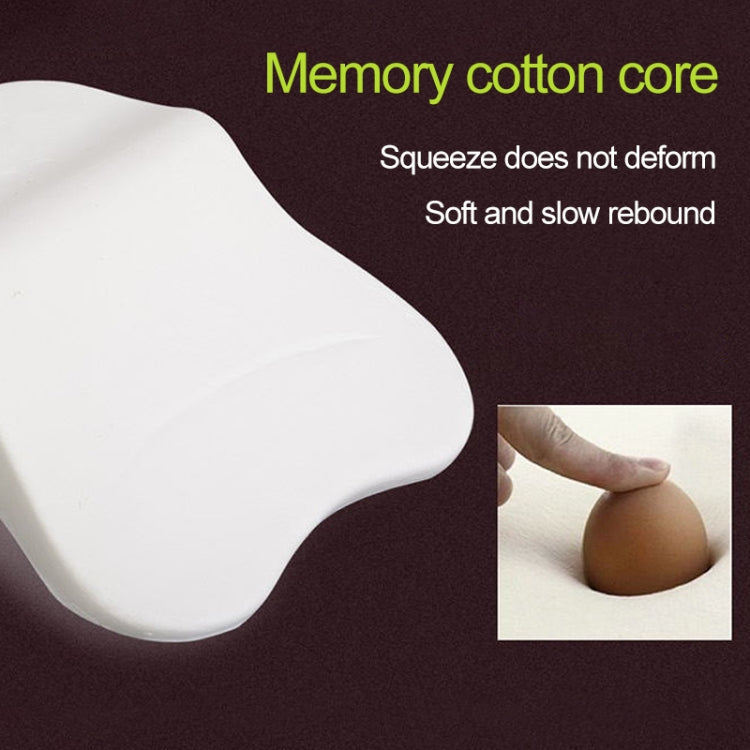 Four Seasons Breathable Memory Foam Car Lumbar Pillow Polyester Pillow (Yellow) - Seat Accessories by PMC TechLife | Online Shopping South Africa | PMC TechLife | Buy Now Pay Later Mobicred