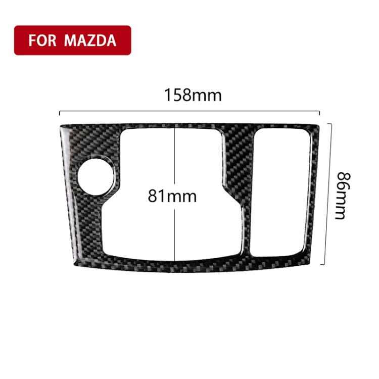 Car Carbon Fiber Right Drive Multimedia Frame B Decorative Sticker for Mazda Axela 2017-2018 - Car Interior Mouldings by PMC Jewellery | Online Shopping South Africa | PMC Jewellery | Buy Now Pay Later Mobicred