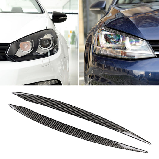 Car Carbon Fiber Light Eyebrow for Volkswagen Golf 7 - Lamp Decoration by PMC Jewellery | Online Shopping South Africa | PMC Jewellery | Buy Now Pay Later Mobicred