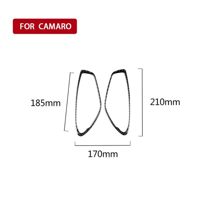 2 PCS Car Carbon Fiber Door Inner Handle Panel Decorative Sticker for Chevrolet Camaro 2017-2019 - Car Interior Mouldings by PMC Jewellery | Online Shopping South Africa | PMC Jewellery | Buy Now Pay Later Mobicred