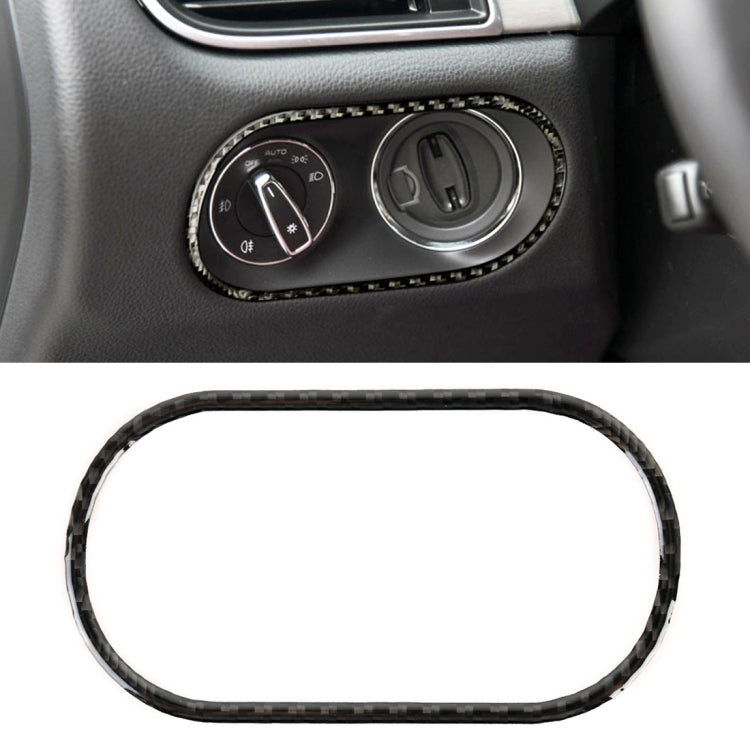 Carbon Fiber Car Headlight Switch Panel Decorative Sticker for Porsche Macan - Car Interior Mouldings by PMC TechLife | Online Shopping South Africa | PMC TechLife | Buy Now Pay Later Mobicred