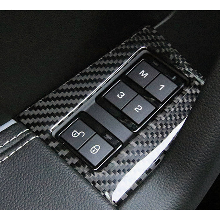Carbon Fiber Car Memory Lock Panel Decorative Sticker for Jaguar F-PACE 2016-2020 - Car Interior Mouldings by PMC TechLife | Online Shopping South Africa | PMC TechLife | Buy Now Pay Later Mobicred
