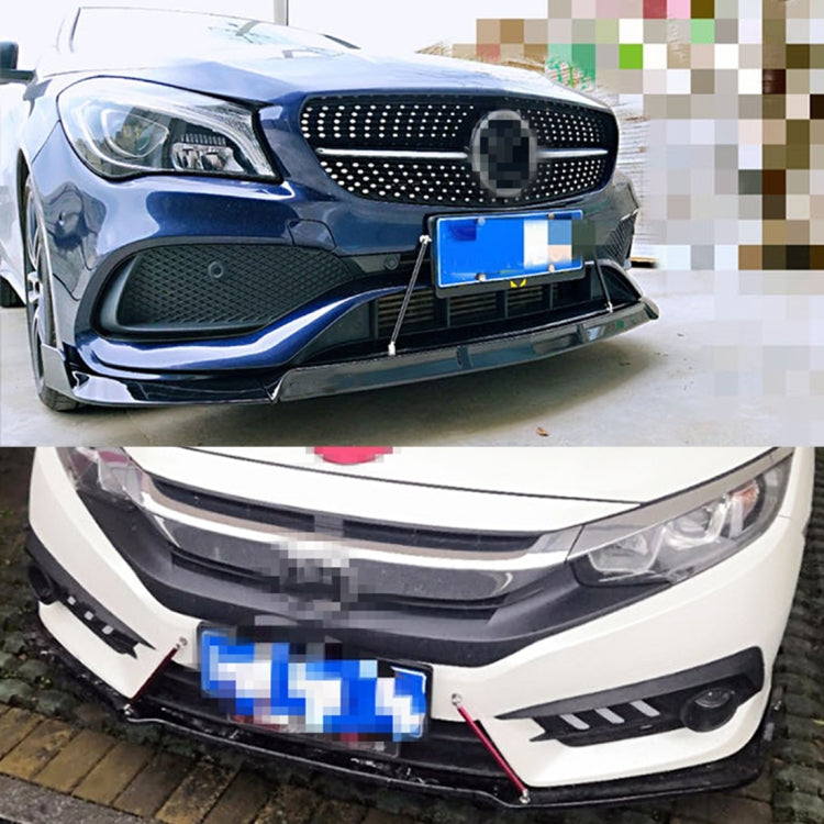 2 PCS Car Modification Adhesive Surrounded Rod Lever Front and Rear Bars Fixed Front Lip Back Shovel, Length: 10cm(Black) - Trunk & Bumper Accessories by PMC TechLife | Online Shopping South Africa | PMC TechLife | Buy Now Pay Later Mobicred